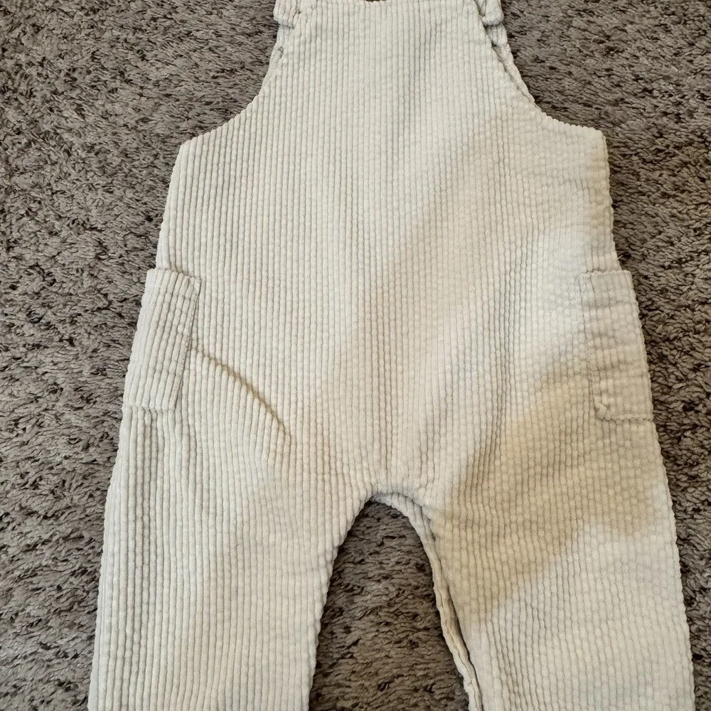 Disney Baby Winnie the Pooh Corduroy Overalls Cream 24M Toddler Dungarees